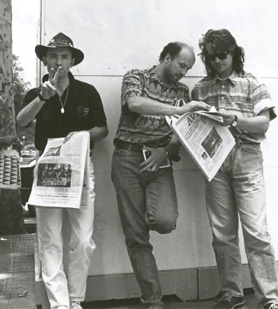 <p>Dino Merlin, Vlado Kreslin, Alen Islamović - Barcelona, 1993</p>