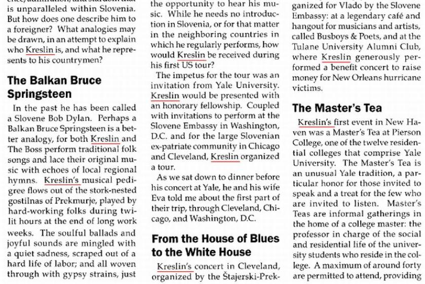 <p>The Slovenia Times, 4.8.2009<br>Vlado in the USA - part 2</p>