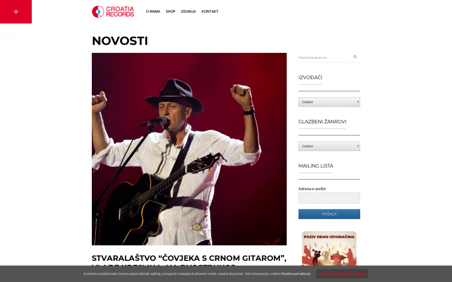 <p>Stvaralaštvo “čovjeka s crnom gitarom”, Vlade Kreslina, na dvostrukoj kompilaciji “Greatest Hits Collection”</p>