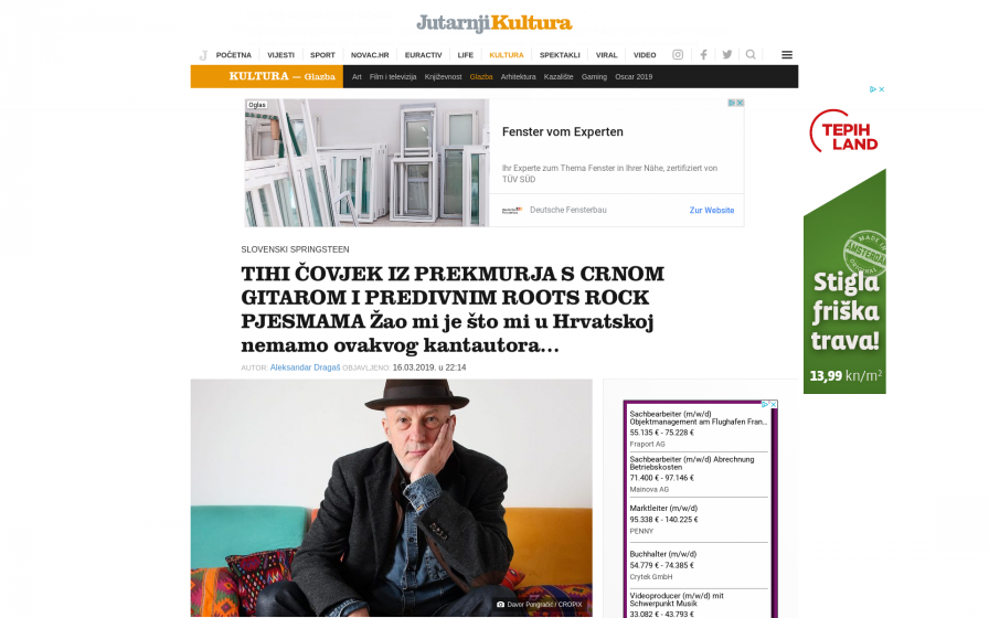 <p>Tihi čovjek iz prekmurja s crnom gitarom i predivnim roots rock pjesmama</p>