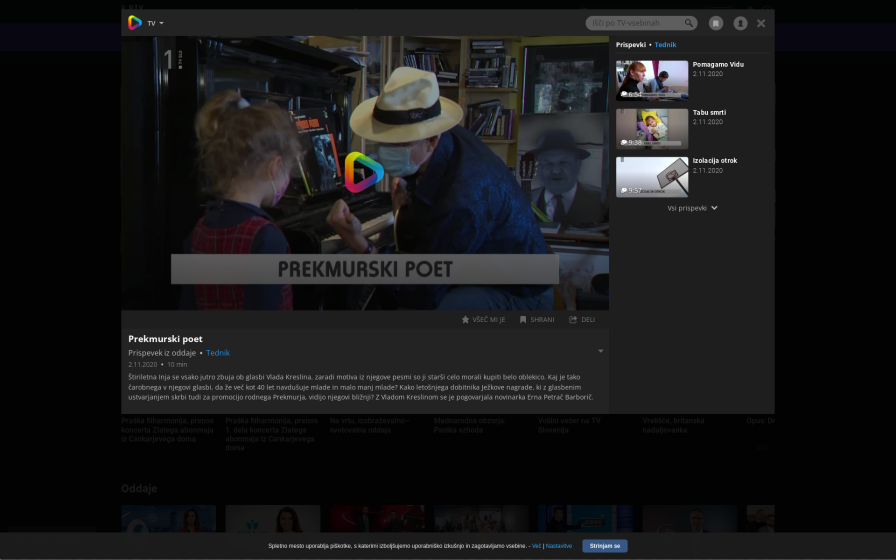 Prekmurski poet (prispevek iz oddaje Tednik)