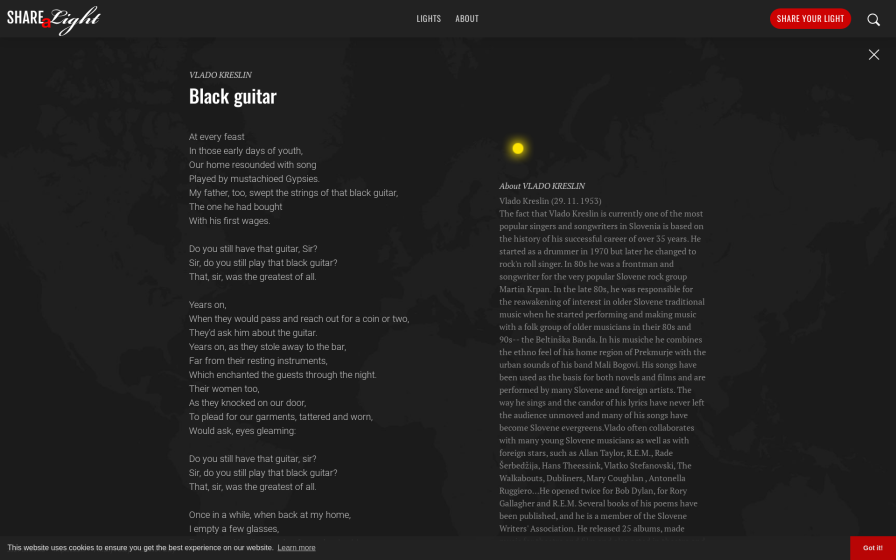 Black Guitar by Vlado Kreslin